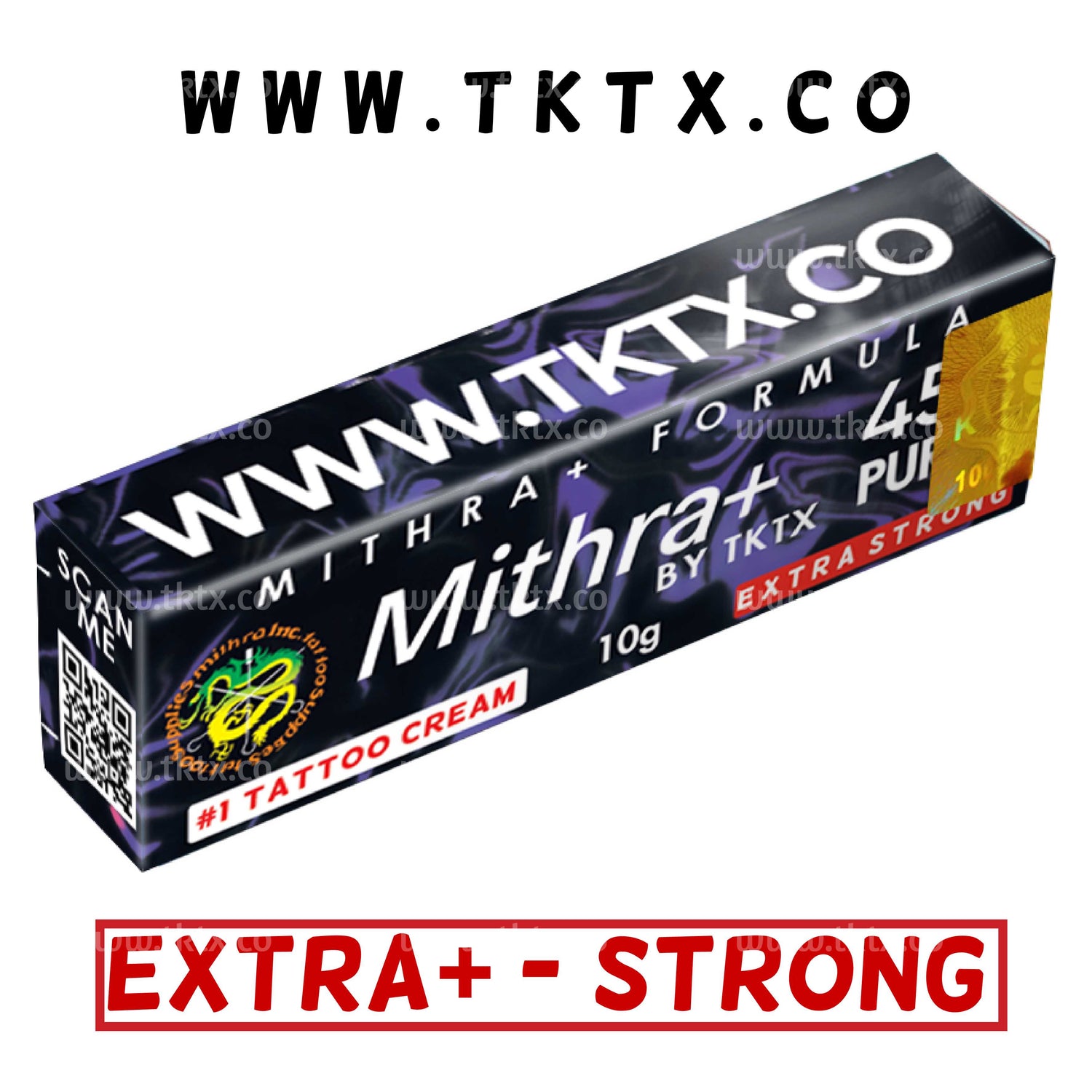 TKTX 45% Purple Mithra+ - EXTRA FORT - Crème anesthésiante - TKTX