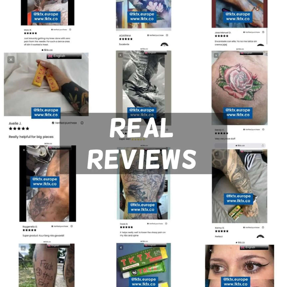 
                      
                        Real reviews of TKTX Numbing Tattoo Cream for tattoos, microblading, piercings, and more, showcasing user experiences and product effectiveness.
                      
                    